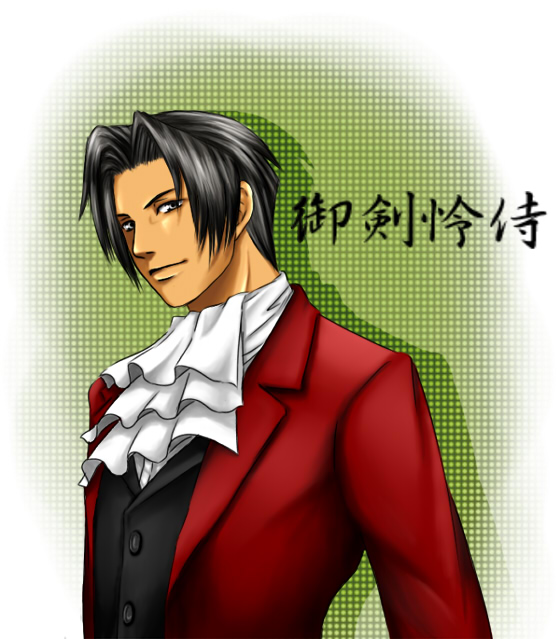 miles edgeworth (ace attorney) drawn by oran_(kou_second)