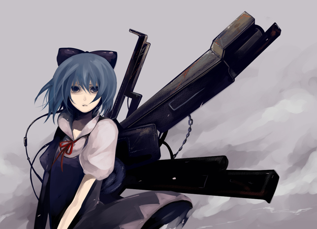 cirno and chise (touhou and 1 more) drawn by riku_(wana)