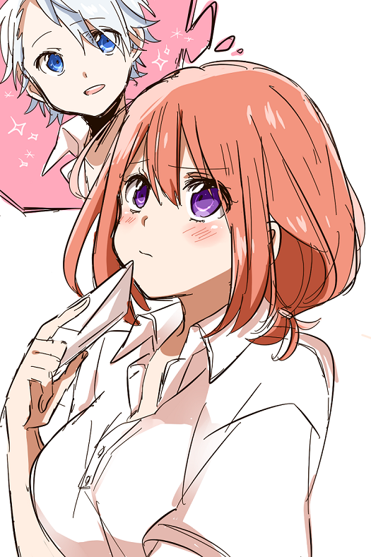 setoguchi hina and ayase koyuki (kokuhaku jikkou iinkai and 1 more) drawn by juutora