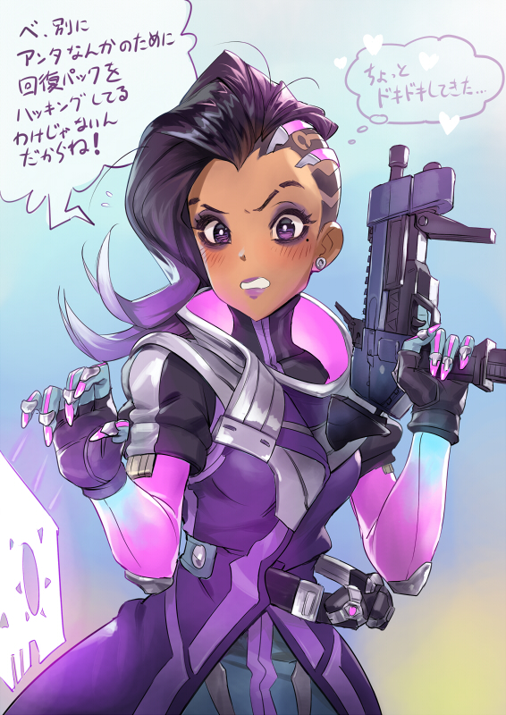 sombra (overwatch and 1 more) drawn by matsuda_(matsukichi)