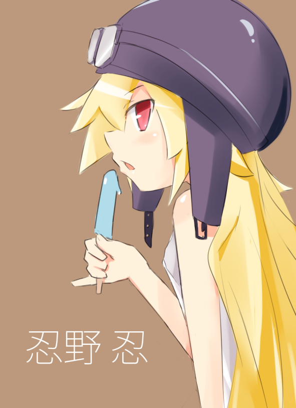 oshino shinobu (monogatari and 1 more) drawn by drawfag