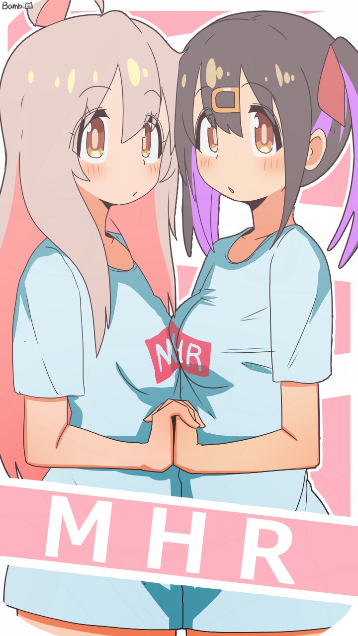 oyama mahiro and oyama mihari (onii-chan wa oshimai!) drawn by bambi2000line