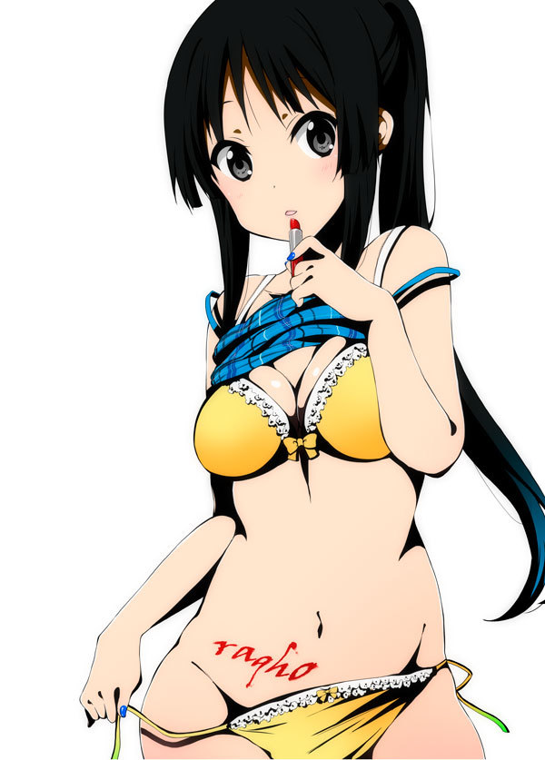 akiyama mio (k-on!) drawn by ragho_no_erika
