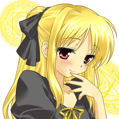 fate testarossa (lyrical nanoha and 1 more) drawn by 467_(artist)