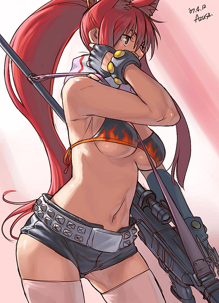 yoko littner (tengen toppa gurren lagann) drawn by azusa_(hws)