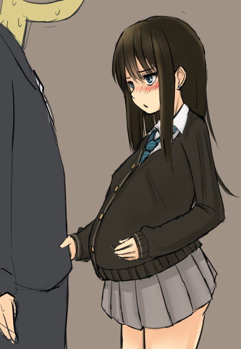 producer, shibuya rin, and p-head producer (idolmaster and 1 more) drawn by taji_(crowview)