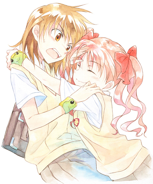 misaka mikoto, shirai kuroko, and gekota (toaru majutsu no index and 1 more) drawn by agahari