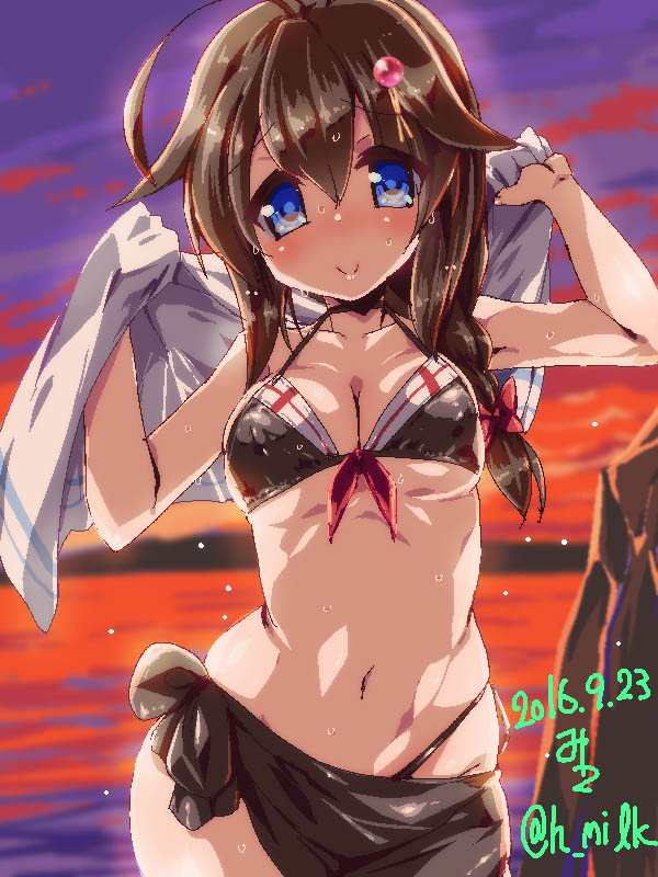 shigure and shigure kai ni (kantai collection) drawn by miuku_(marine_sapphire)