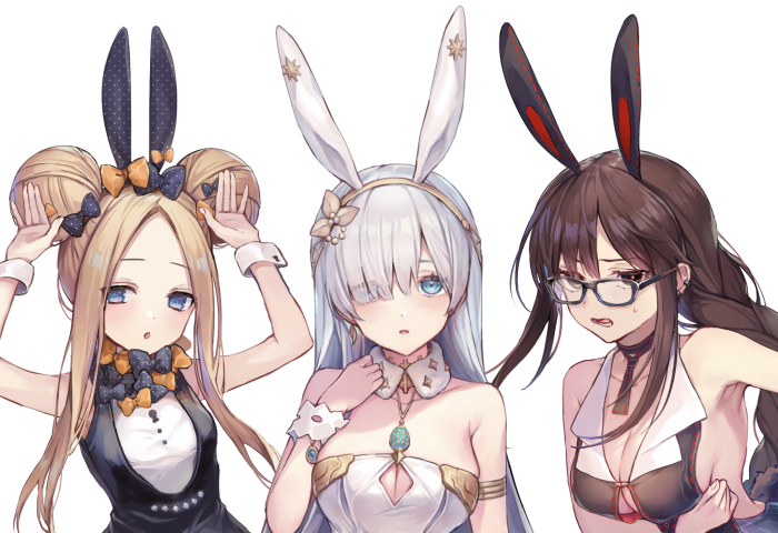 abigail williams, anastasia, and yu mei-ren (fate and 1 more) drawn by siiqa_vivi
