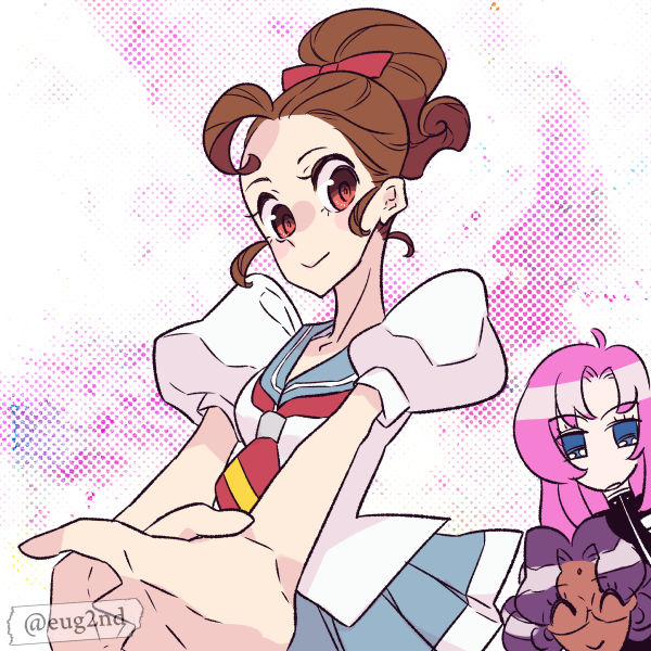 tenjou utena, himemiya anthy, and shinohara wakaba (shoujo kakumei utena) drawn by eugenio2nd
