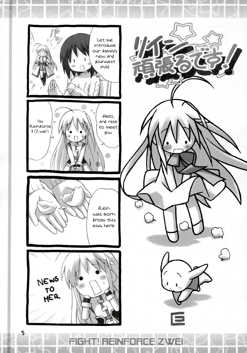 yagami hayate and reinforce zwei (lyrical nanoha and 1 more) drawn by eretto
