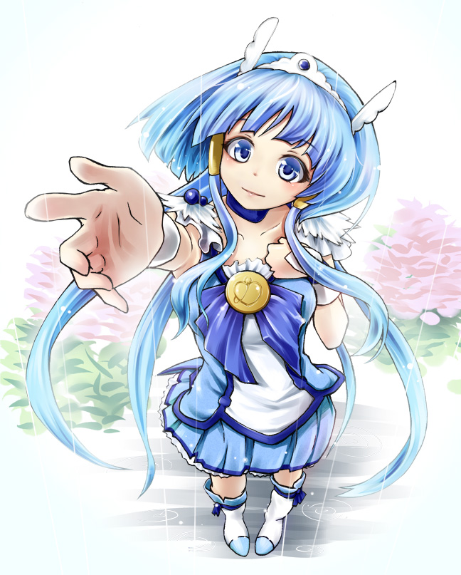 aoki reika and cure beauty (precure and 1 more) drawn by tatami_(loop)