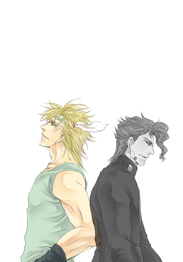caesar anthonio zeppeli and kakyoin noriaki (jojo no kimyou na bouken and 2 more) drawn by chabasu