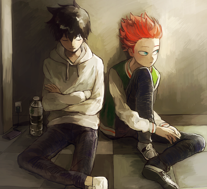 kageyama ritsu and suzuki shou (mob psycho 100) drawn by mari-mason