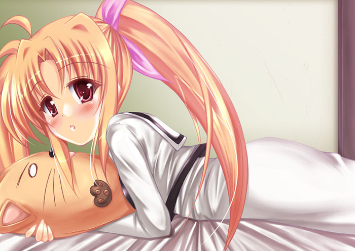 fate testarossa (lyrical nanoha and 2 more) drawn by uminchu