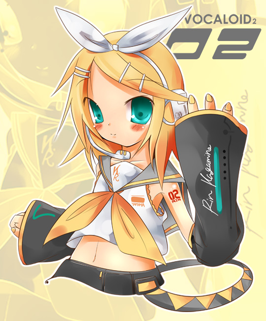 kagamine rin and shimoda asami (vocaloid) drawn by yamaguchi_shinnosuke