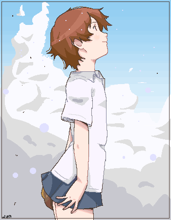 konno makoto (toki wo kakeru shoujo) drawn by niea