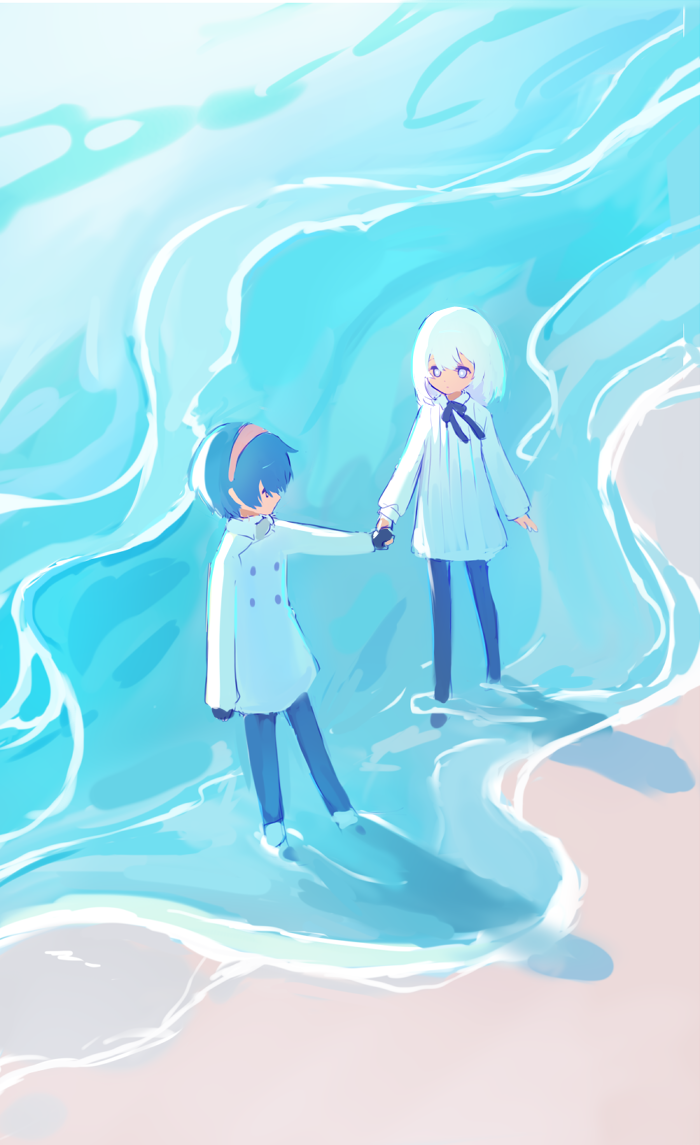 protagonist and the prince (metaphor: refantazio) drawn by pkin_cheezpie