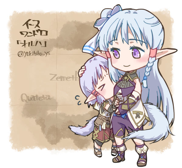 adol christin, karja balta, olha, and isha (ys and 2 more) drawn by yukihiro_ys