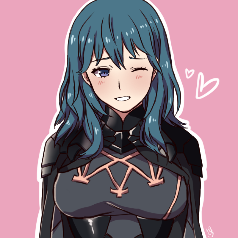 female byleth and male byleth (fire emblem and 1 more) drawn by maji_(majibomber)