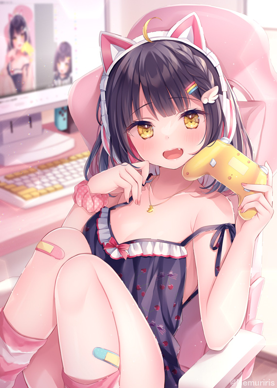nemuri nemu (indie virtual youtuber) drawn by nemuri_nemu