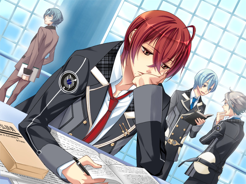 shiranui kazuki, tomoe you, kanakubo homare, and mizushima iku (starry sky) drawn by kazuaki
