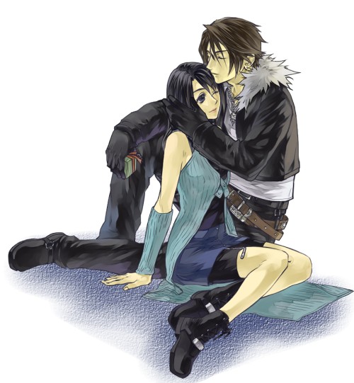 squall leonhart and rinoa heartilly (final fantasy and 1 more) drawn by hinokami