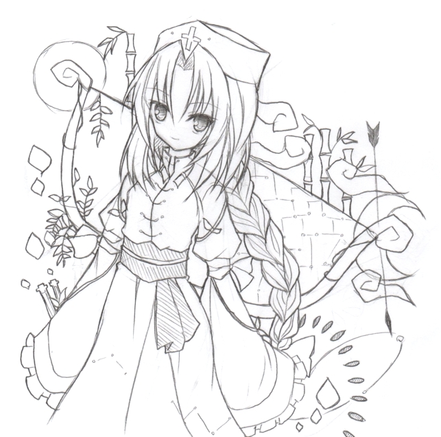 yagokoro eirin (touhou) drawn by yuuhagi_(amaretto-no-natsu)