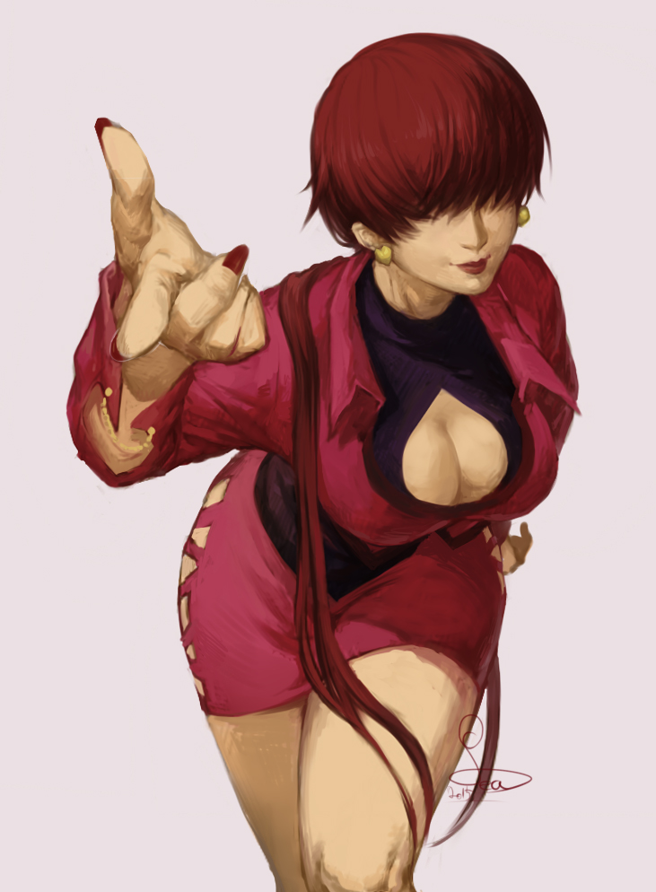 shermie (the king of fighters) drawn by spade-m