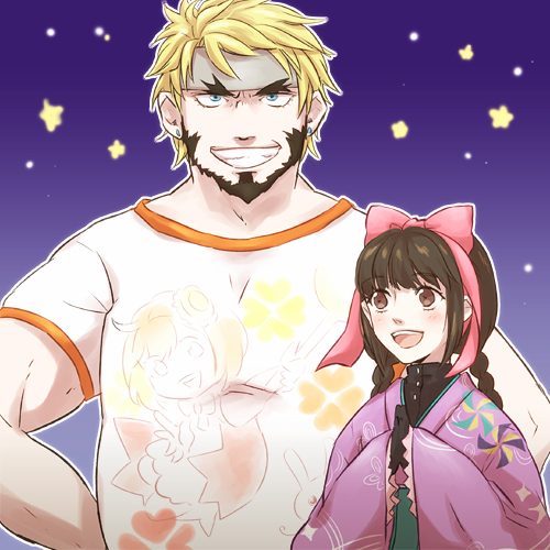 minamoto mamori and barry goodman (fire emblem and 1 more) drawn by tomi_(sooon103)