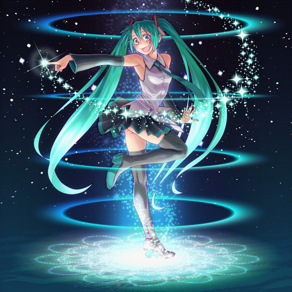 hatsune miku, kagamine rin, and megurine luka (vocaloid and 1 more) drawn by wokada