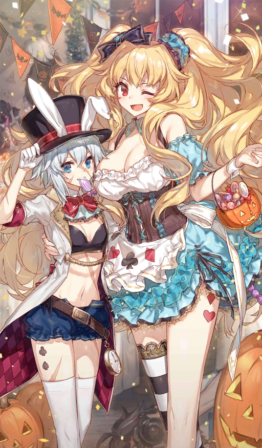 jack the ripper, alice, jeanne d'arc alter santa lily, nursery rhyme, white rabbit, and 3 more (fate and 2 more) drawn by chocoan