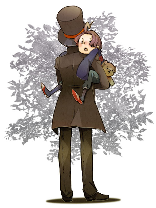 hershel layton and alfendi layton (professor layton and 1 more) drawn by rakko_(16_44)