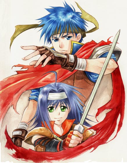 ike and mia (fire emblem and 1 more) drawn by agahari