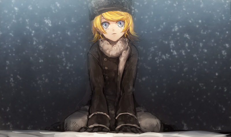 kagamine rin (vocaloid and 1 more) drawn by menou_kururu