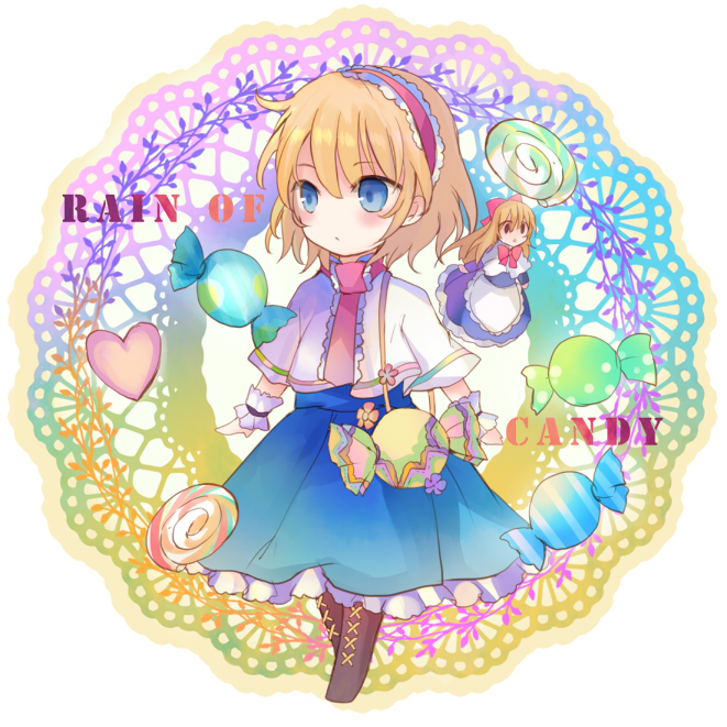 alice margatroid and shanghai doll (touhou) drawn by kazu_(muchuukai)
