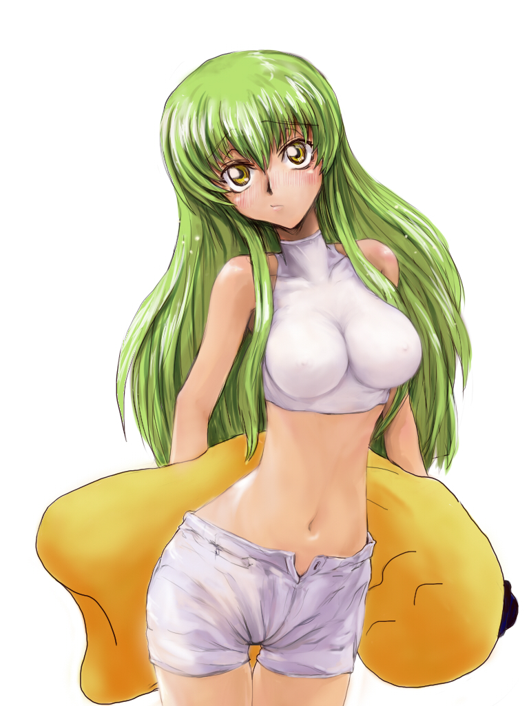 c.c. and cheese-kun (code geass and 1 more) drawn by gaku_(wheel_of_lunokhod)