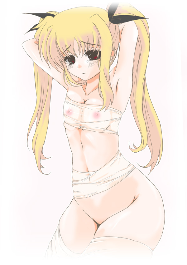 fate testarossa (lyrical nanoha and 1 more) drawn by frapowa