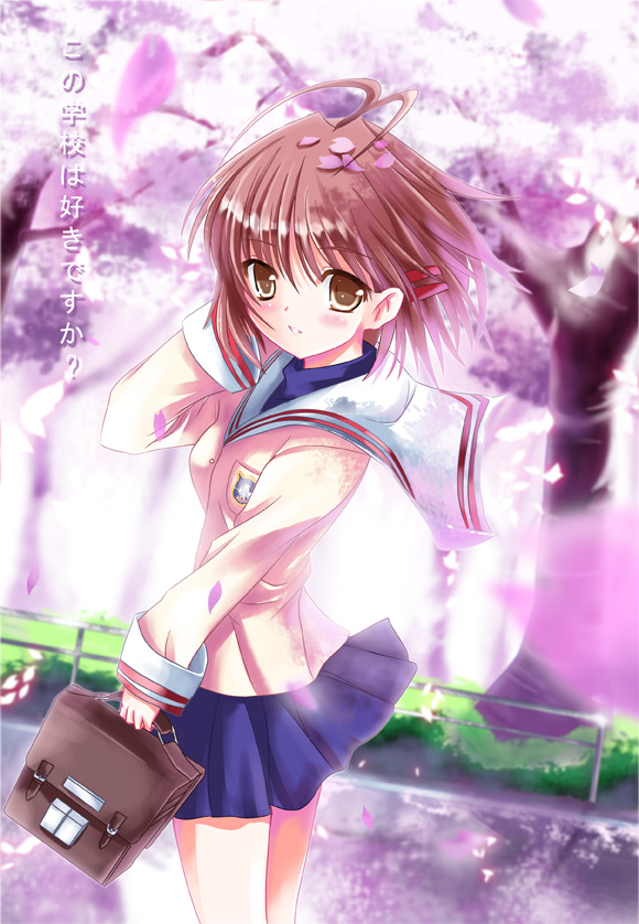 furukawa nagisa (clannad) drawn by xephonia