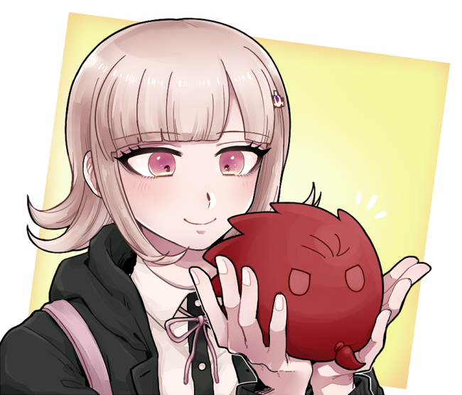 nanami chiaki and kuwata leon (danganronpa and 2 more) drawn by shimada_(dmisx)