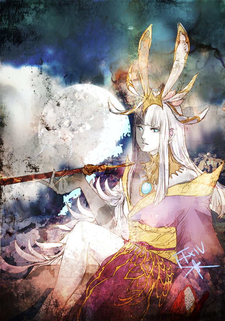 tsukuyomi (final fantasy and 1 more) drawn by ruka_(blueplus84)