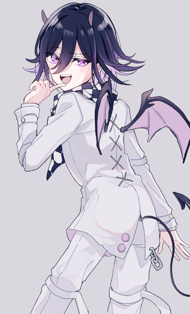 oma kokichi (danganronpa and 1 more) drawn by negoto_o