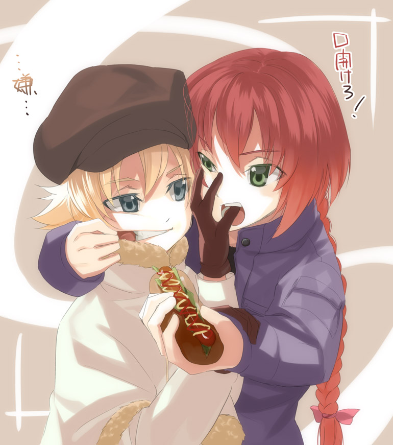 suou pavlichenko and july (darker than black) drawn by kabocha_(monkey4)