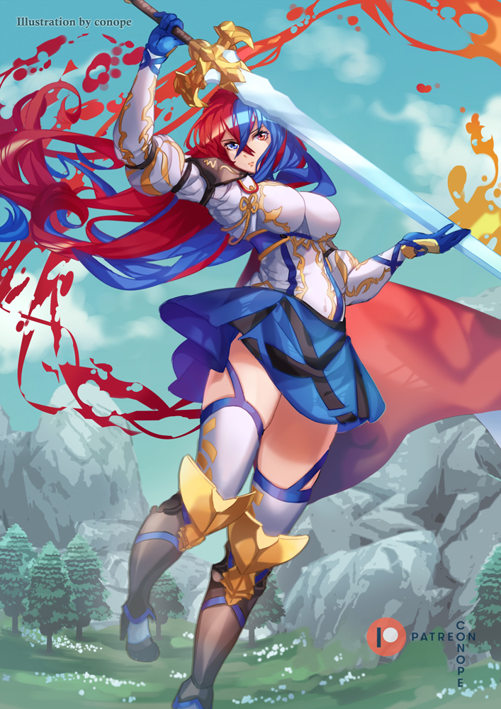 female alear (fire emblem and 1 more) drawn by conope