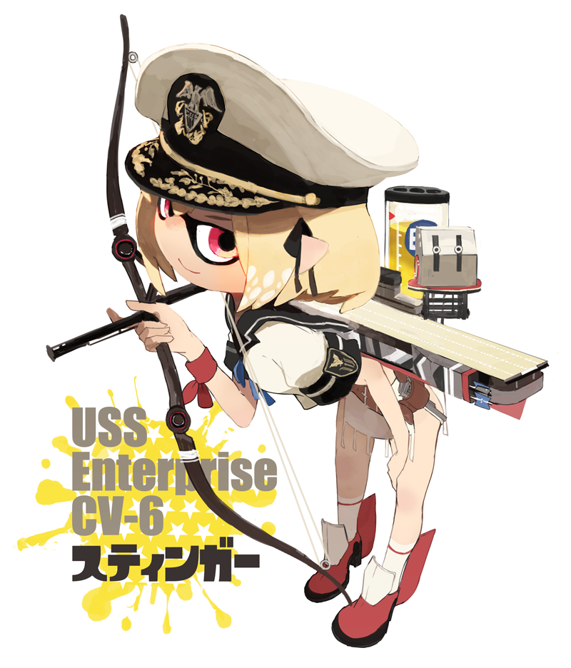 inkling player character and enterprise (original and 4 more) drawn by siirakannu