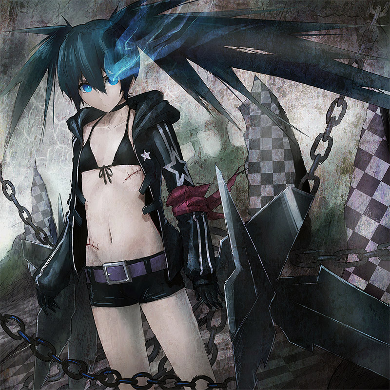 black rock shooter and stella (black rock shooter) drawn by yara_kami_meiosei