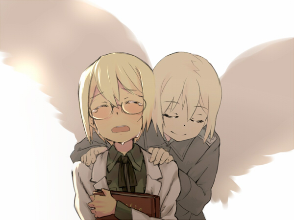erica hartmann and ursula hartmann (world witches series and 2 more) drawn by uno_ichi