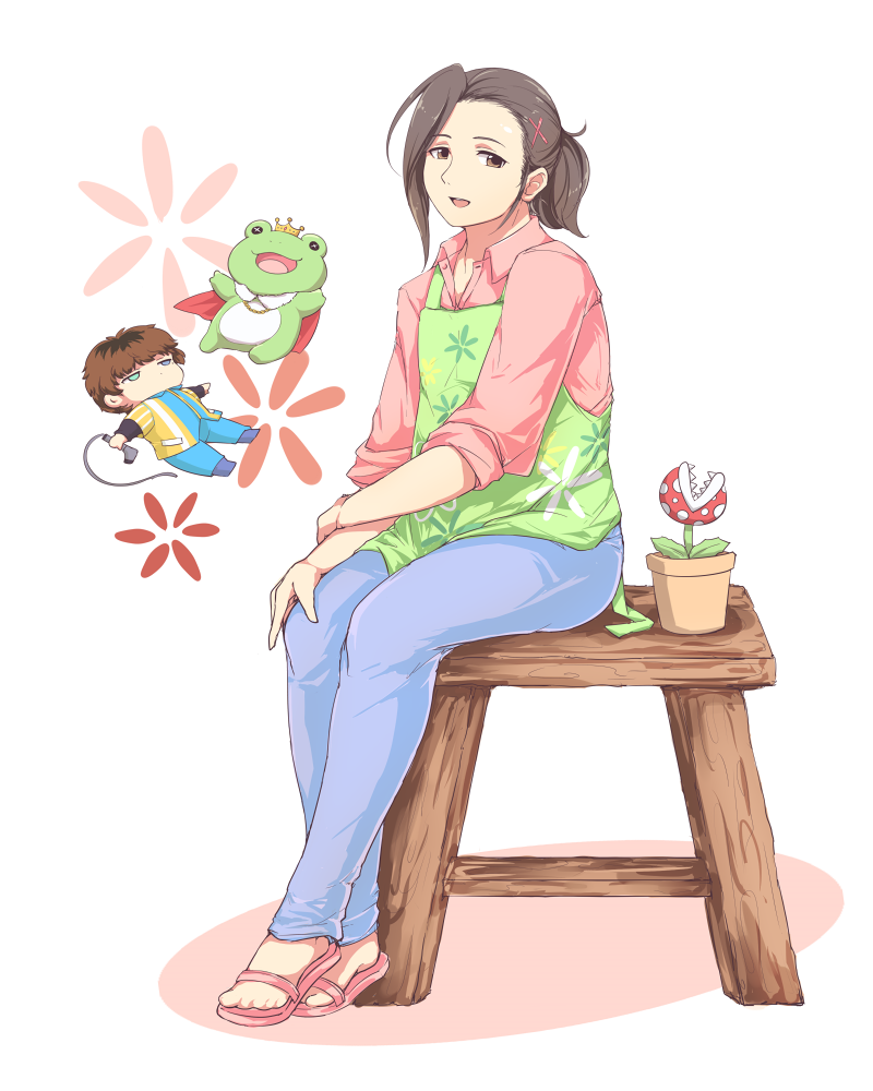 piranha plant, pierre bichelberger, watanabe minori, takajo kyoji, and kaerre (idolmaster and 2 more) drawn by soy_(pichupppkon)