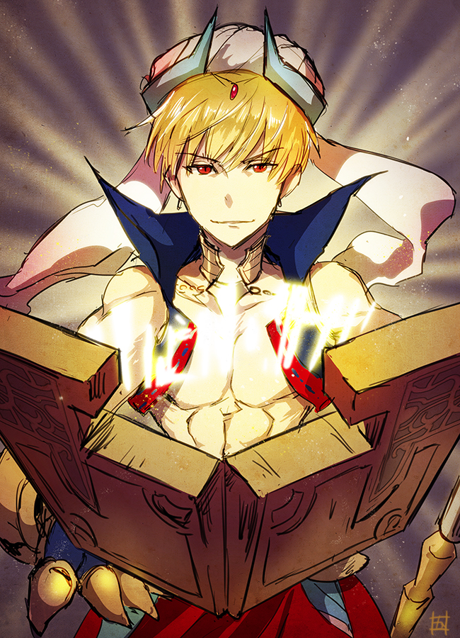 gilgamesh (fate and 1 more) drawn by kawasemi_(pocorit)