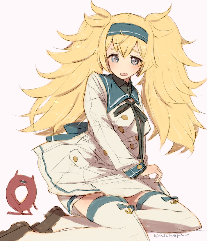 gambier bay and enemy lifebuoy (kantai collection) drawn by alchera